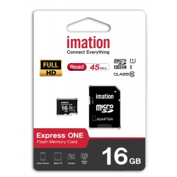 IMATION κάρτα μνήμης MicroSDHC UHS-1, 16GB, Read 45MB/s, Class 10