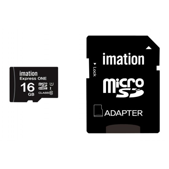 IMATION κάρτα μνήμης MicroSDHC UHS-1, 16GB, Read 45MB/s, Class 10