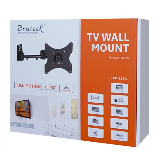 BRATECK επιτοίχια βάση LCD-151A, για οθόνη 23-42", 20kg