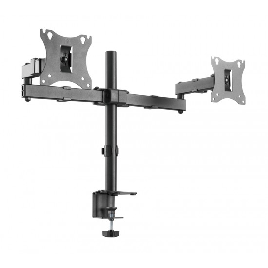 BRATECK Βάση γραφείου LDT24-C024 για 2 οθόνες 17" - 27", 2x  7kg
