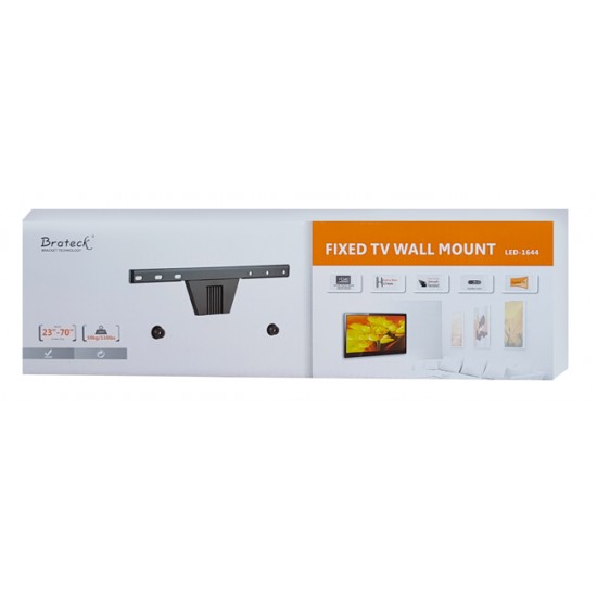 BRATECK επιτοίχια βάση LED-1644, για οθόνη 23-70", ultra slim, 50kg