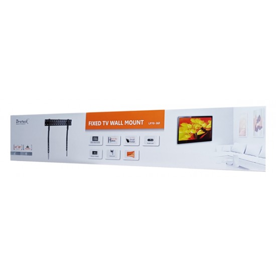 BRATECK επιτοίχια βάση LP70-36F για οθόνη 43-80", ultra slim, 40kg