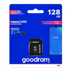 GOODRAM κάρτα μνήμης M1AA microSDΧC UHS-1, 128GB, Class 10