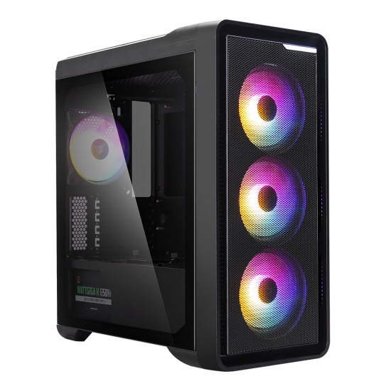 ZALMAN PC case M3 Plus RGB mid tower, 407x210x457mm, 4x RGB fan