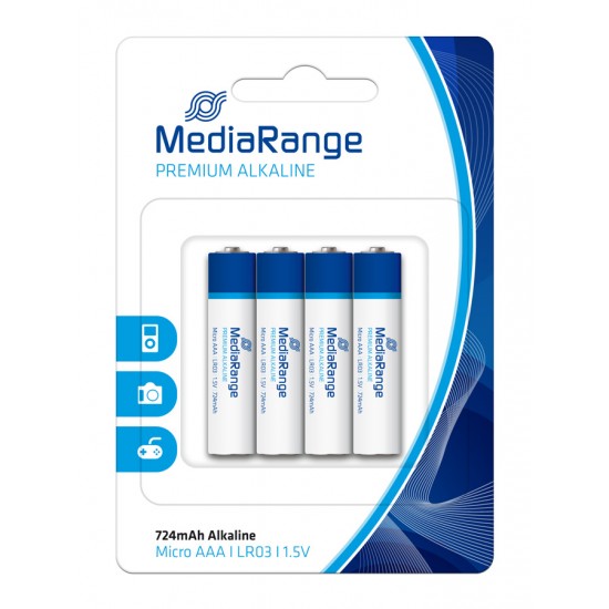 MEDIARANGE Premium Αλκαλικές μπαταρίες AAA LR03, 4τμχ