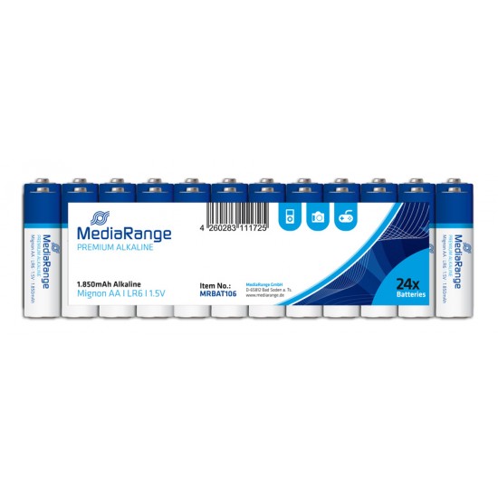 MEDIARANGE Premium Αλκαλικές μπαταρίες τύπου AA LR06, 24τμχ