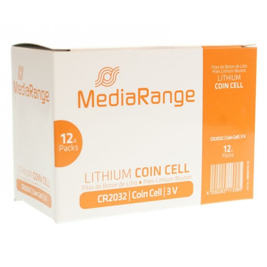 MEDIARANGE Μπαταρία Λιθίου 3v, CR2032, 4 τμχ