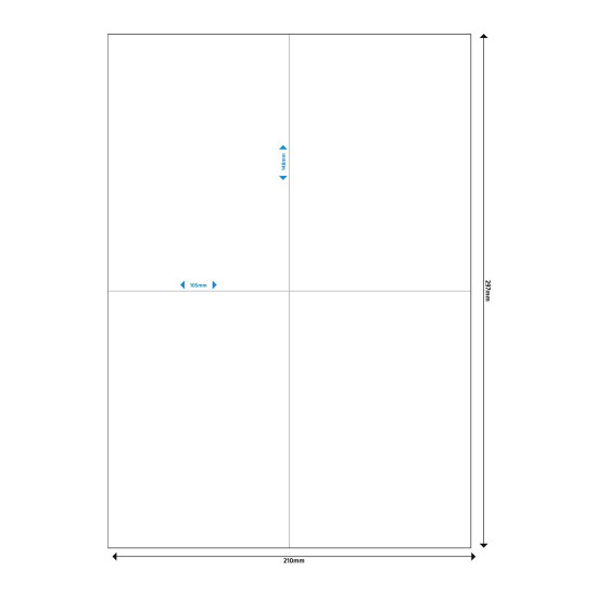 MEDIARANGE Ετικέτες πολλαπλών χρήσεων MRINK143, 105x148mm, 200τμχ
