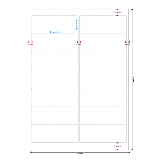 MEDIARANGE Ετικέτες πολλαπλών χρήσεων MRINK146, 99.1x38.1mm, 700τμχ