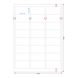 MEDIARANGE Ετικέτες πολλαπλών χρήσεων MRINK150, 63.5x33.9mm, 1200τμχ