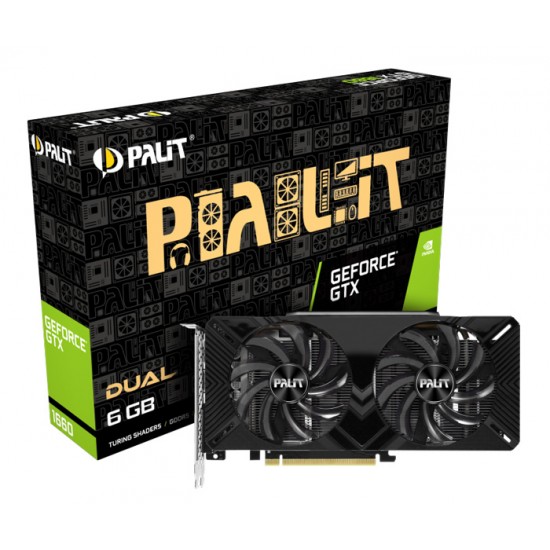 PALIT VGA GeForce GTX 1660 Dual NE51660018J9-1161A, GDDR5 6GB, 192bit