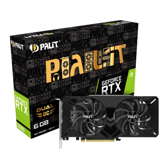 PALIT VGA GeForce RTX 2060 NE62060S18J9-1160A, GDDR6 6GB, Dual OC