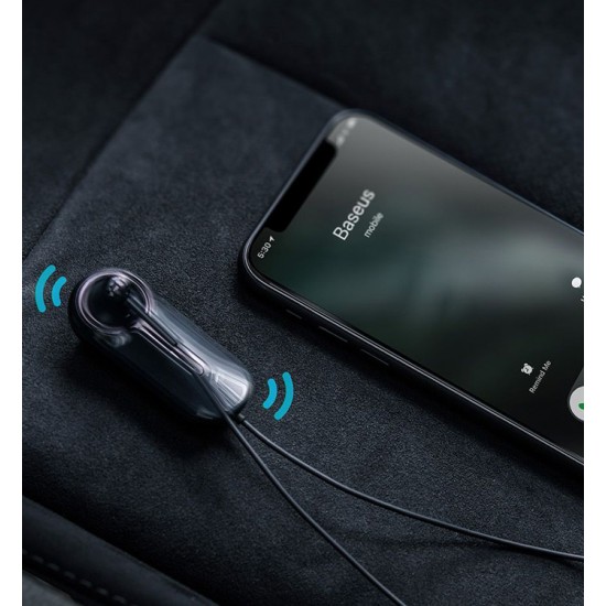 BASEUS bluetooth earphones ENCOK Α06, με μαγνήτη και κλιπ, δόνηση, μαύρα