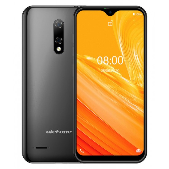 ULEFONE Smartphone Note 8, 5.5", 2/16GB, Android 10 Go Edition, μαύρο