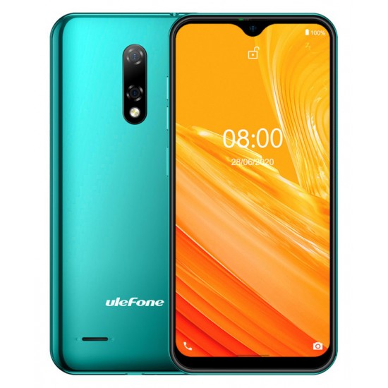 ULEFONE Smartphone Note 8, 5.5", 2/16GB, Android 10 Go Edition, πράσινο