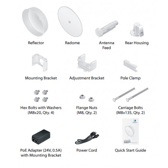 UBIQUITI Access point PBE-M5-300-ISO, outdoor, 5GHz, 2x22dBi, AirMAX ISO