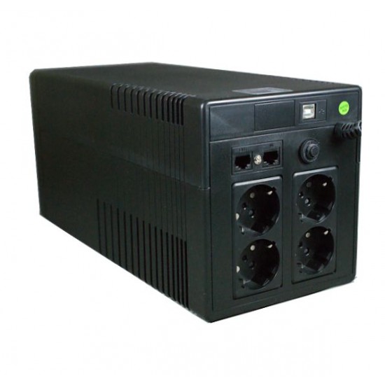 POWERTECH UPS Line Interactive PT-1500, 1500VA, 900W