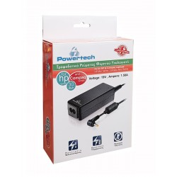 POWERTECH τροφοδοτικό laptop PT-292 για HP, 30W, 19.5V - 1.58A