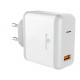 POWERTECH Φορτιστής Τοίχου PT-709, 1x USB, 18W, 3A, QC 3.0, λευκό