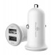 POWERTECH Φορτιστής Αυτοκινήτου PT-714, 2x USB, 3.4A, λευκό