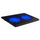 POWERTECH Βάση & ψύξη laptop PT-738 έως 15.6", 2x 125mm fan, LED, μαύρο