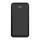 POWERTECH power bank PT-764 10000mAh, 3x output, quick charge, μαύρο
