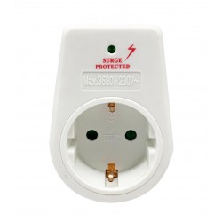 POWERTECH Αντάπτορας ρεύματος schuko PT-768 με προστασία υπέρτασης