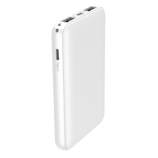 POWERTECH Power Bank PT-801 5000mAh, 3x USB Output, 2.1A, λευκό