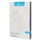 POWERTECH Power Bank PT-804 10000mAh, 2x USB Output, 2.1A, λευκό