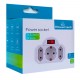 POWERTECH αντάπτορας ρεύματος PT-826, 1x schuko, 2x euro, 16A, λευκός