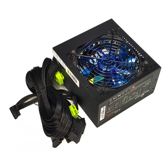 POWERTECH τροφοδοτικό για PC PT-905, μπλε LED fan, 500W