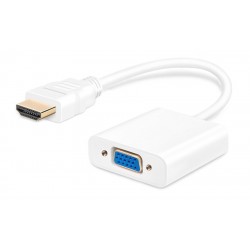 POWERTECH converter HDMI σε VGA PTH-024, 1920x1200p, λευκό