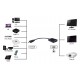 POWERTECH converter HDMI (M) σε VGA (F) PTH-025 με Audio, μαύρο