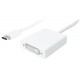 POWERTECH converter USB Type-C σε DVI PTH-036, 4K, λευκό