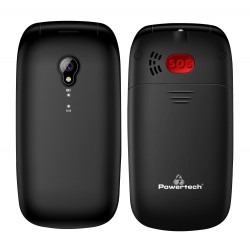 POWERTECH Κινητό Τηλέφωνο Sentry Global PTM-19, SOS Call, φακός, μαύρο