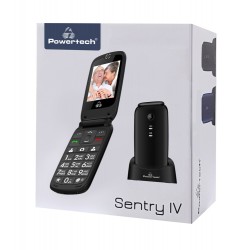 POWERTECH Κινητό Τηλέφωνο Sentry IV PTM-16, SOS Call, με φακό, μαύρο