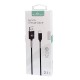 POWERTECH Καλώδιο USB σε Lightning flex alu PTR-0020, copper, 1m, μαύρο