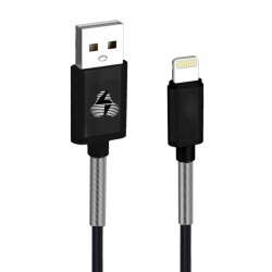 POWERTECH Καλώδιο USB σε Lightning flex alu PTR-0020, copper, 1m, μαύρο