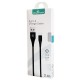 POWERTECH Καλώδιο USB σε Micro USB eco PTR-0056 copper, 1m , μαύρο