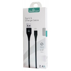 POWERTECH Καλώδιο USB σε Lightning eco PTR-0058 copper, 1m , μαύρο