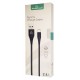 POWERTECH Καλώδιο USB σε Type-C eco PTR-0060 copper, 1m , μαύρο