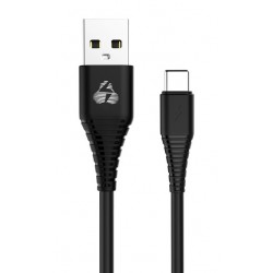 POWERTECH Καλώδιο USB σε Type-C eco PTR-0060 copper, 1m , μαύρο