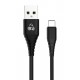POWERTECH Καλώδιο USB σε Type-C eco PTR-0060 copper, 1m , μαύρο