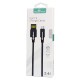 POWERTECH Καλώδιο USB σε Micro USB dual ele PTR-0062 copper, 1m, μαύρο