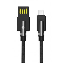 POWERTECH Καλώδιο USB σε Micro USB dual ele PTR-0062 copper, 1m, μαύρο