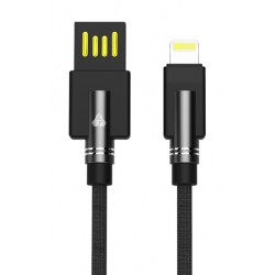 POWERTECH Καλώδιο USB σε Lightning dual ele PTR-0063 copper, 1m, μαύρο