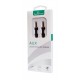 POWERTECH καλώδιο Jack 3.5mm M-M, 4 pin, OD: 4.0mm, copper, 0.50m, μαύρο