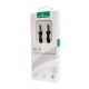 POWERTECH καλώδιο Jack 3.5mm M-M, 4 pin, OD: 4.0mm, copper, 2m, μαύρο