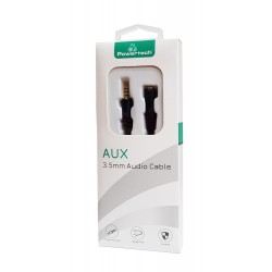 POWERTECH καλώδιο Jack 3.5mm M-F, 4 pin, OD: 4.0mm, copper, 1.5m, μαύρο