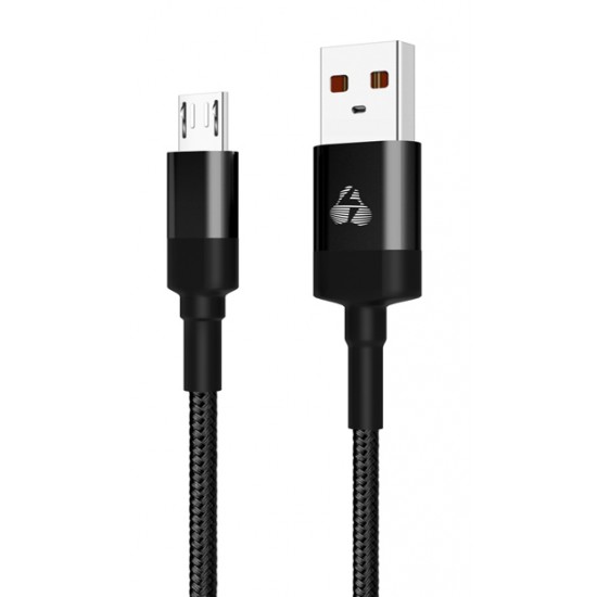 POWERTECH Καλώδιο USB σε Micro USB eco round PTR-0080, copper, 1m, μαύρο
